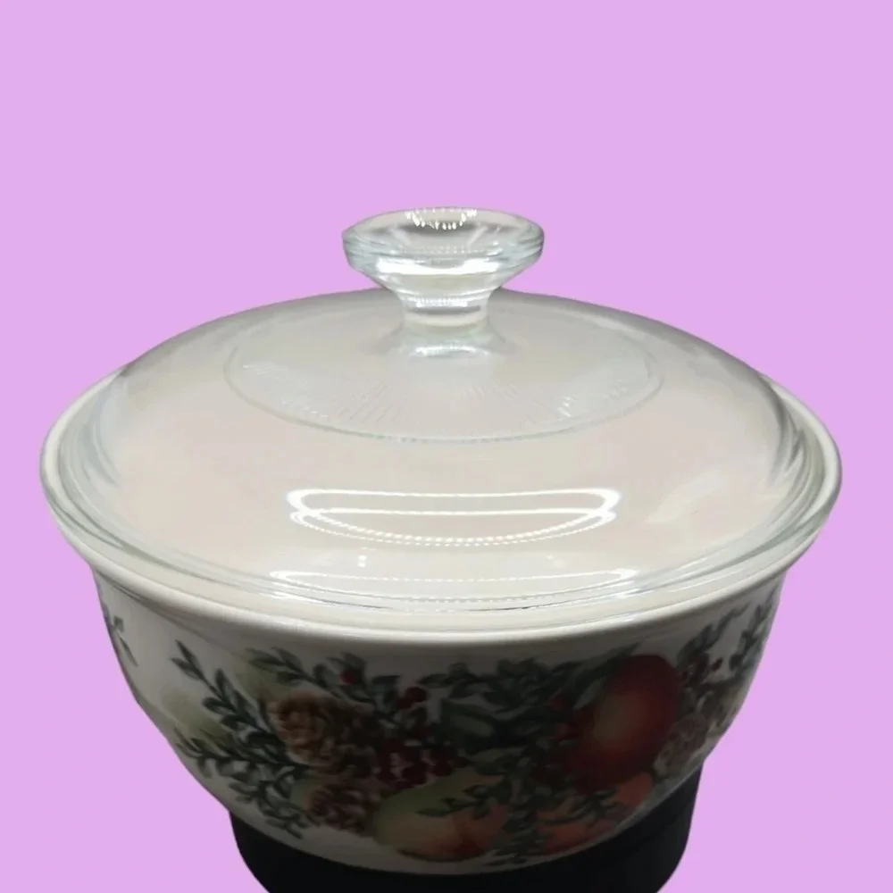 Lenox williamsburg boxwood& pine 1.5 qt round casserole